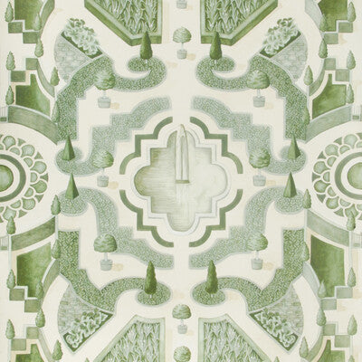 COLE & SON 115/2005.CS.0 TOPIARY LEAF GREEN Wallpaper - Eade's Wallpaper
