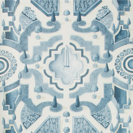 COLE & SON 115/2007.CS.0 TOPIARY CHINA BLUE Wallpaper - Eade's Wallpaper