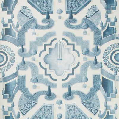 COLE & SON 115/2007.CS.0 TOPIARY CHINA BLUE Wallpaper - Eade's Wallpaper