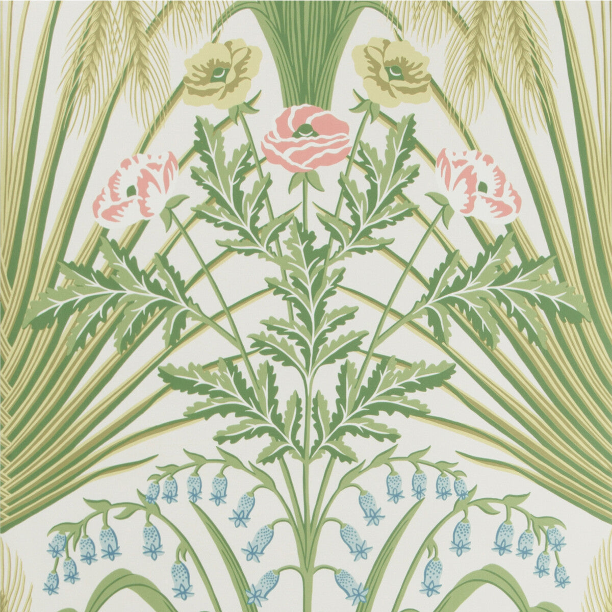 COLE & SON 115/3008.CS.0 BLUEBELL SPRING GREEN/CRM Wallpaper - Eade's Wallpaper