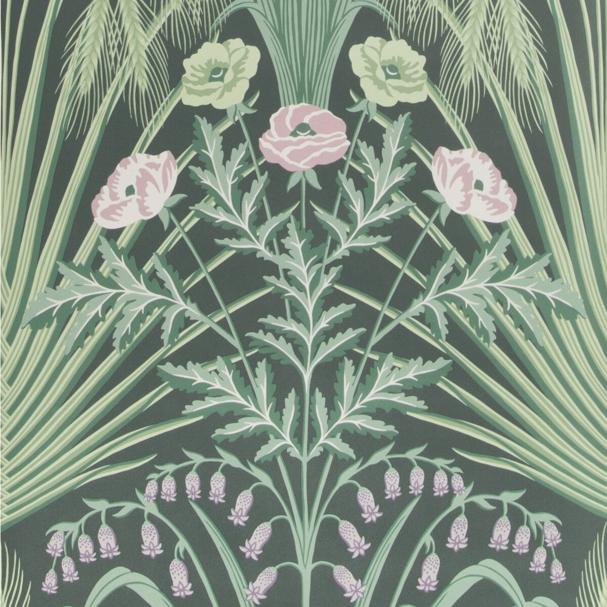 COLE & SON 115/3009.CS.0 BLUEBELL SAGE ON CHARCOAL Wallpaper - Eade's Wallpaper