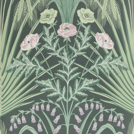 COLE & SON 115/3009.CS.0 BLUEBELL SAGE ON CHARCOAL Wallpaper - Eade's Wallpaper