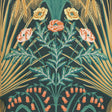 COLE & SON 115/3010.CS.0 BLUEBELL TEAL/GOLD/PETROL Wallpaper - Eade's Wallpaper