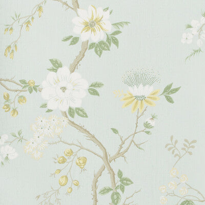 COLE & SON 115/8025.CS.0 CAMELLIA LEMON/SAGE/PRM BLU Wallpaper - Eade's Wallpaper