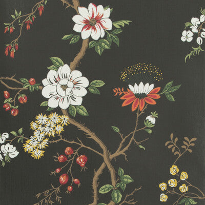 COLE & SON 115/8026.CS.0 CAMELLIA WHITE/RED/CHARCO Wallpaper - Eade's Wallpaper