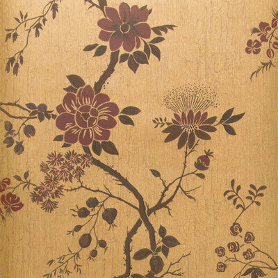 COLE & SON 115/8027.CS.0 CAMELLIA CRIMSON/MTL GOLD Wallpaper - Eade's Wallpaper