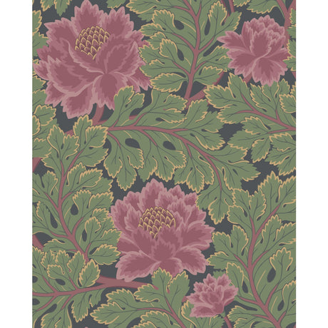 COLE & SON 116/1002.CS.0 AURORA ROSE/FOREST/CHAR Wallpaper - Eade's Wallpaper