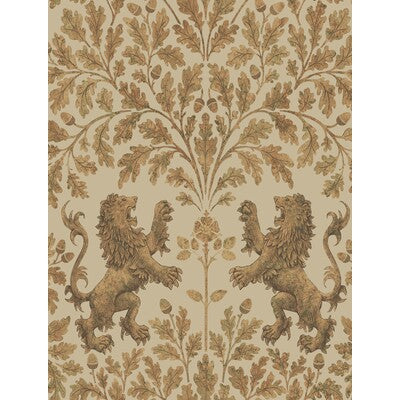 COLE & SON 116/10037.CS.0 BOSCOBEL OAK M GOLD/OAT Wallpaper - Eade's Wallpaper
