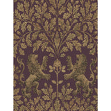 COLE & SON 116/10038.CS.0 BOSCOBEL OAK GOLD/CLARET Wallpaper - Eade's Wallpaper