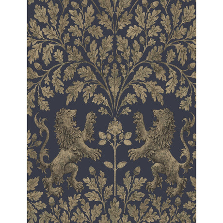 COLE & SON 116/10039.CS.0 BOSCOBEL OAK M GILVER/INK Wallpaper - Eade's Wallpaper