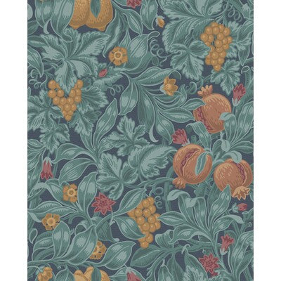 COLE & SON 116/2005.CS.0 VINES OF POMONA ORAN/TEAL Wallpaper - Eade's Wallpaper