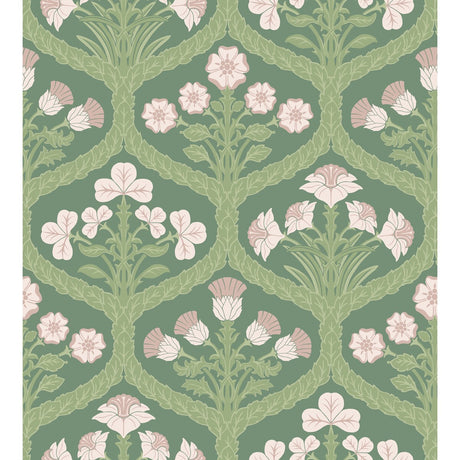COLE & SON 116/3009.CS.0 FLORAL KINGDOM BSLIP/LEAF Wallpaper - Eade's Wallpaper