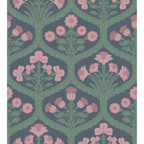 COLE & SON 116/3010.CS.0 FLORAL KINGDOM ROSE/FORES Wallpaper - Eade's Wallpaper