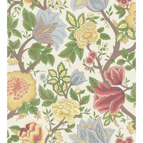 COLE & SON 116/4013.CS.0 MIDSUMMER BLOOM CH/RGE/LF Wallpaper - Eade's Wallpaper