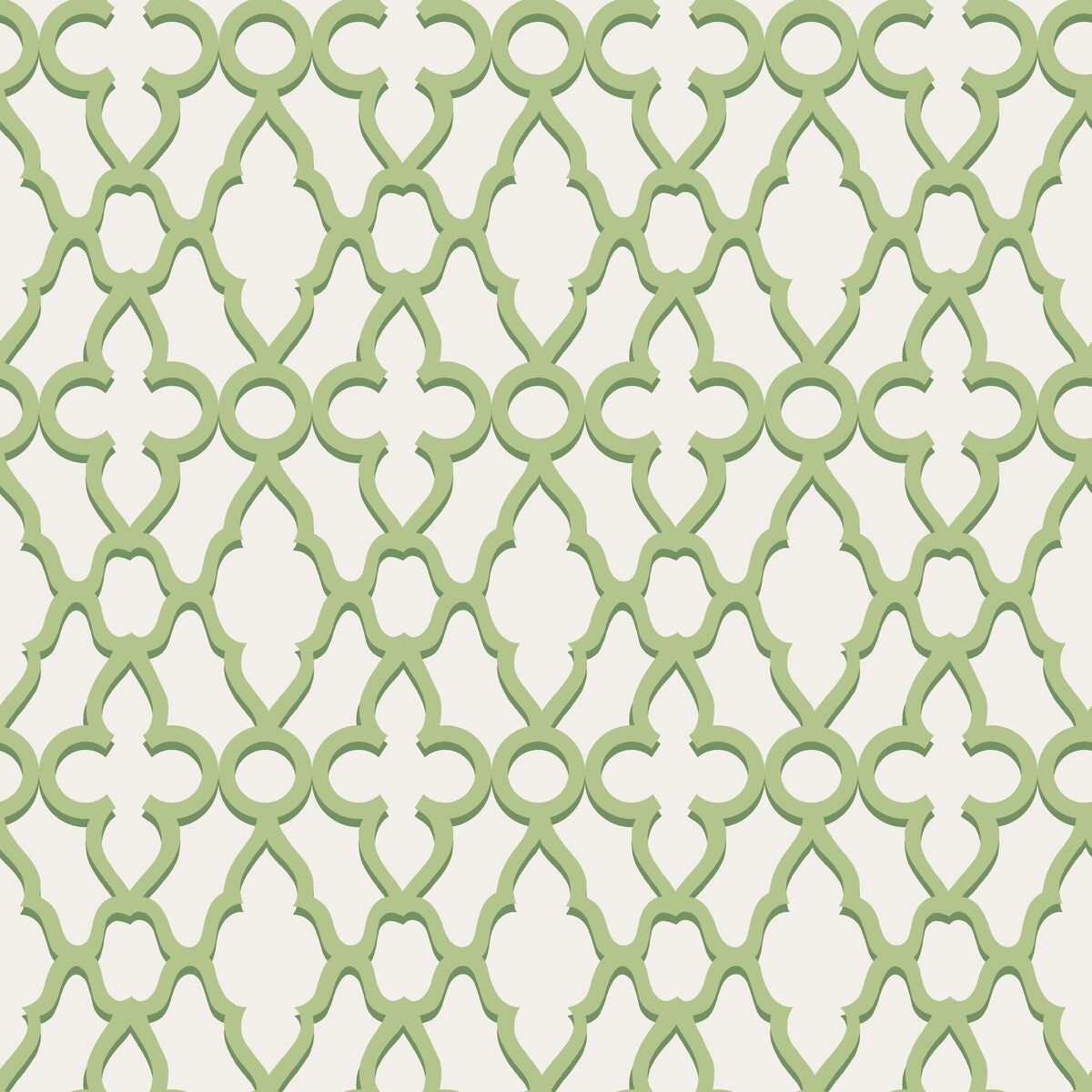 COLE & SON 116/6022.CS.0 TREILLAGE LEAF GREEN/CHLK Wallpaper - Eade's Wallpaper