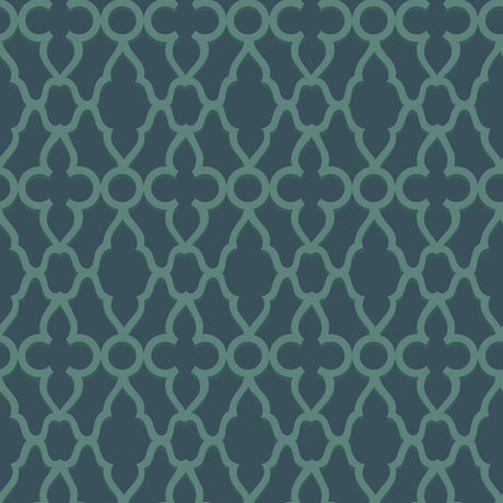 COLE & SON 116/6023.CS.0 TREILLAGE VIRIDIAN/INK Wallpaper - Eade's Wallpaper