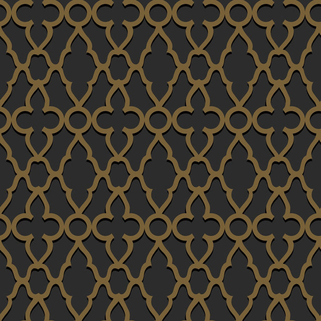 COLE & SON 116/6025.CS.0 TREILLAGE M BRONZE/CHAR Wallpaper - Eade's Wallpaper