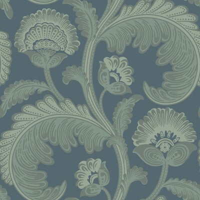 COLE & SON 116/7026.CS.0 FANFARE FLOCK DK EGG/PET Wallpaper - Eade's Wallpaper