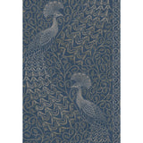 COLE & SON 116/8029.CS.0 PAVO PARADE MSILVER/DENIM Wallpaper - Eade's Wallpaper