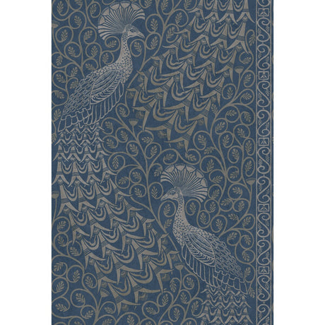COLE & SON 116/8029.CS.0 PAVO PARADE MSILVER/DENIM Wallpaper - Eade's Wallpaper