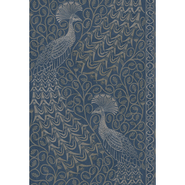 COLE & SON 116/8029.CS.0 PAVO PARADE MSILVER/DENIM Wallpaper - Eade's Wallpaper