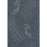 COLE & SON 116/8029.CS.0 PAVO PARADE MSILVER/DENIM Wallpaper - Eade's Wallpaper