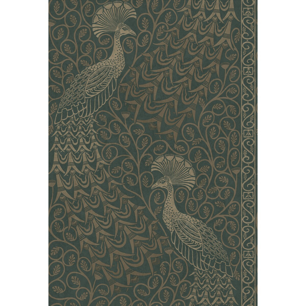 COLE & SON 116/8031.CS.0 PAVO PARADE MGILVER/GREEN Wallpaper - Eade's Wallpaper