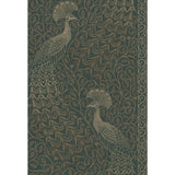 COLE & SON 116/8031.CS.0 PAVO PARADE MGILVER/GREEN Wallpaper - Eade's Wallpaper