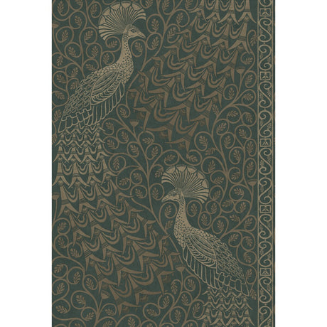COLE & SON 116/8031.CS.0 PAVO PARADE MGILVER/GREEN Wallpaper - Eade's Wallpaper