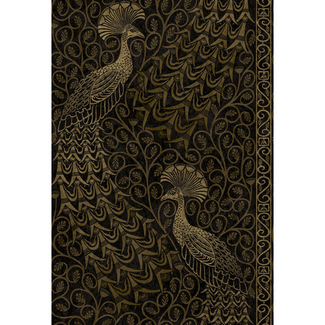 COLE & SON 116/8032.CS.0 PAVO PARADE M GOLD/SOOT Wallpaper - Eade's Wallpaper