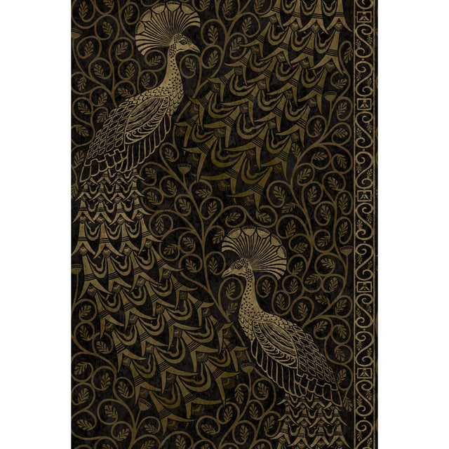 COLE & SON 116/8032.CS.0 PAVO PARADE M GOLD/SOOT Wallpaper - Eade's Wallpaper
