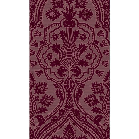 COLE & SON 116/9034.CS.0 PUGIN PALACE FLOCK CLARET Wallpaper - Eade's Wallpaper
