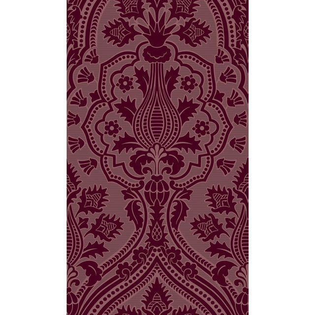 COLE & SON 116/9034.CS.0 PUGIN PALACE FLOCK CLARET Wallpaper - Eade's Wallpaper