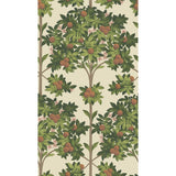 COLE & SON 117/1001.CS.0 ORANGE BLOSSOM ORANGE & SPRING GREEN/PARCH Wallpaper - Eade's Wallpaper