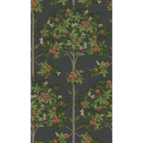 COLE & SON 117/1003.CS.0 ORANGE BLOSSOM ORANGE & SPRING GREEN/BLACK Wallpaper - Eade's Wallpaper