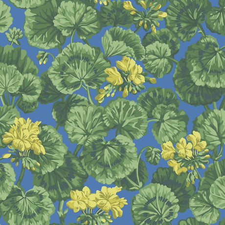 COLE & SON 117/11032.CS.0 GERANIUM LEMON/FOREST GREEN/ELECTRIC BLUE Wallpaper - Eade's Wallpaper