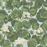 COLE & SON 117/11035.CS.0 GERANIUM WHITE & SAGE ON SEAFOAM Wallpaper - Eade's Wallpaper