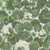 COLE & SON 117/11035.CS.0 GERANIUM WHITE & SAGE ON SEAFOAM Wallpaper - Eade's Wallpaper