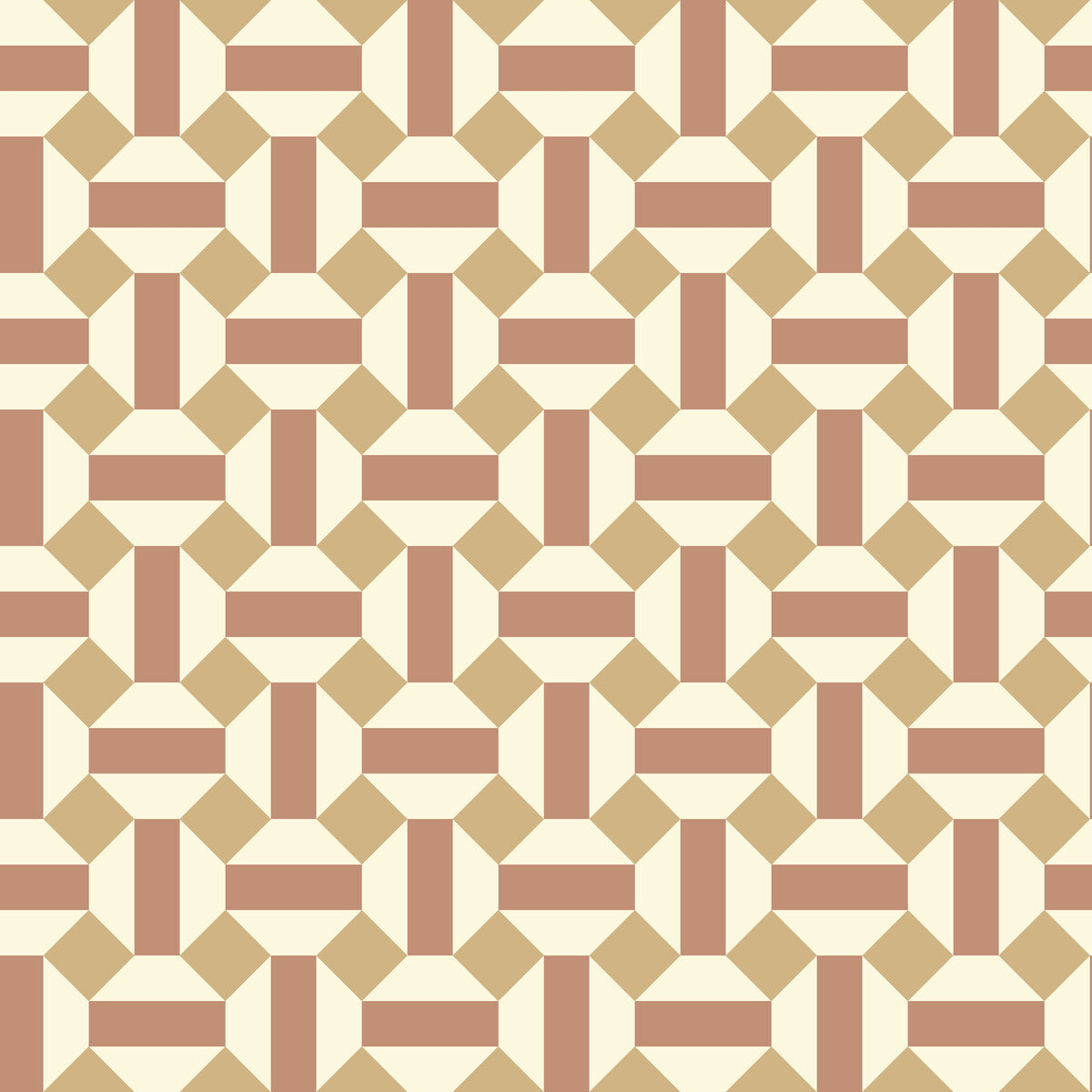 COLE & SON 117/12039.CS.0 ALICATADO TERRACOTTA ON PARCHMENT Wallpaper - Eade's Wallpaper