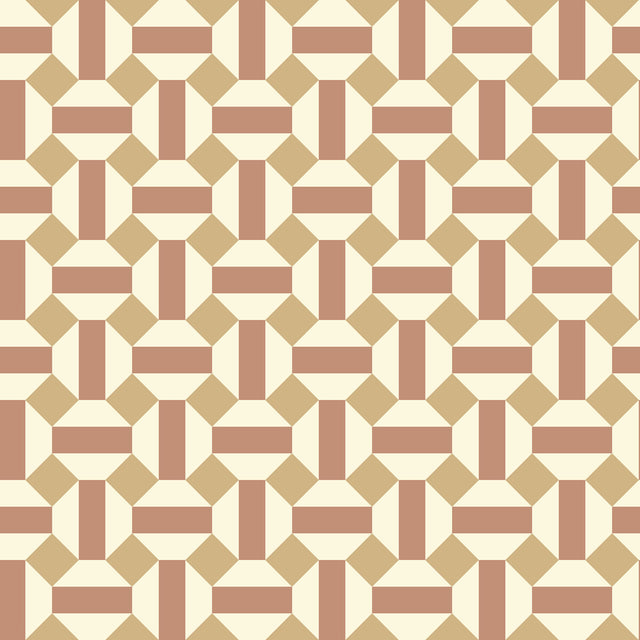 COLE & SON 117/12039.CS.0 ALICATADO TERRACOTTA ON PARCHMENT Wallpaper - Eade's Wallpaper