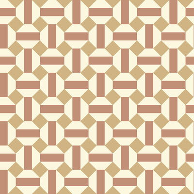 COLE & SON 117/12039.CS.0 ALICATADO TERRACOTTA ON PARCHMENT Wallpaper - Eade's Wallpaper