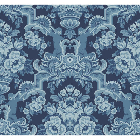COLE & SON 117/13041.CS.0 LOLA CHINA BLUES ON MIDNIGHT Wallpaper - Eade's Wallpaper