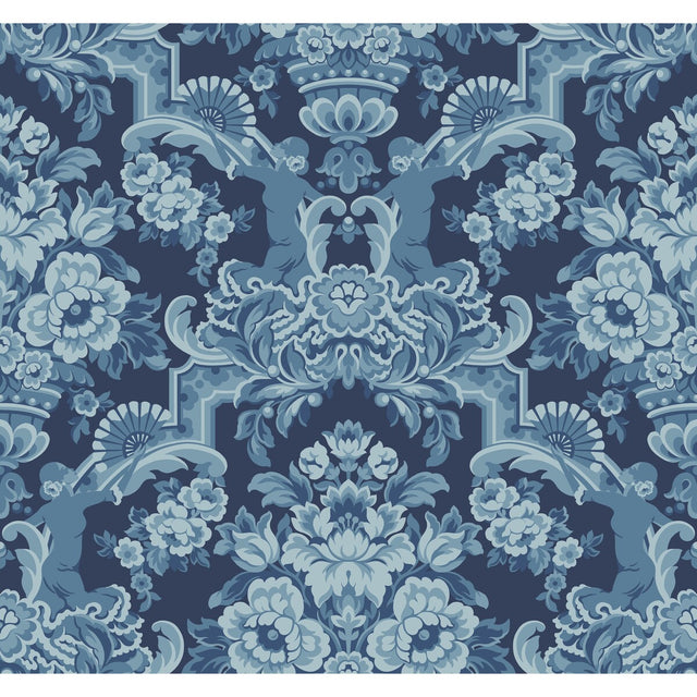 COLE & SON 117/13041.CS.0 LOLA CHINA BLUES ON MIDNIGHT Wallpaper - Eade's Wallpaper