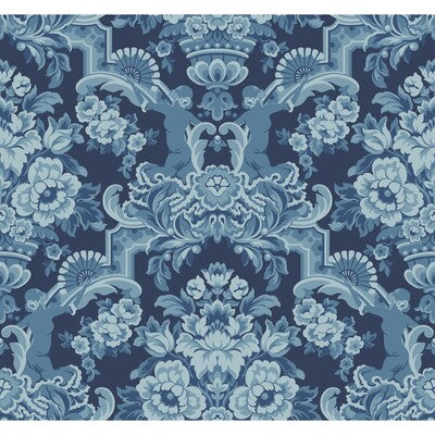 COLE & SON 117/13041.CS.0 LOLA CHINA BLUES ON MIDNIGHT Wallpaper - Eade's Wallpaper