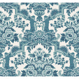 COLE & SON 117/13042.CS.0 LOLA PETROL BLUES ON WHITE  Wallpaper - Eade's Wallpaper