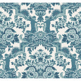 COLE & SON 117/13042.CS.0 LOLA PETROL BLUES ON WHITE  Wallpaper - Eade's Wallpaper