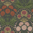 COLE & SON 117/14043.CS.0 FLAMENCO FAN CERISE/DK TANGERINE/GOLD/BLK Wallpaper - Eade's Wallpaper
