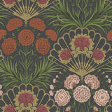 COLE & SON 117/14043.CS.0 FLAMENCO FAN CERISE/DK TANGERINE/GOLD/BLK Wallpaper - Eade's Wallpaper