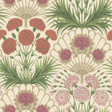 COLE & SON 117/14045.CS.0 FLAMENCO FAN FUCHSIA/ROUGE/METAL GLD/CREAM Wallpaper - Eade's Wallpaper