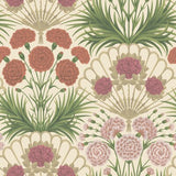 COLE & SON 117/14045.CS.0 FLAMENCO FAN FUCHSIA/ROUGE/METAL GLD/CREAM Wallpaper - Eade's Wallpaper